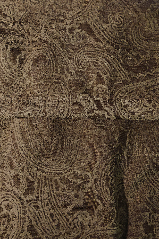 Smoky bronze jacket with chamra collar.