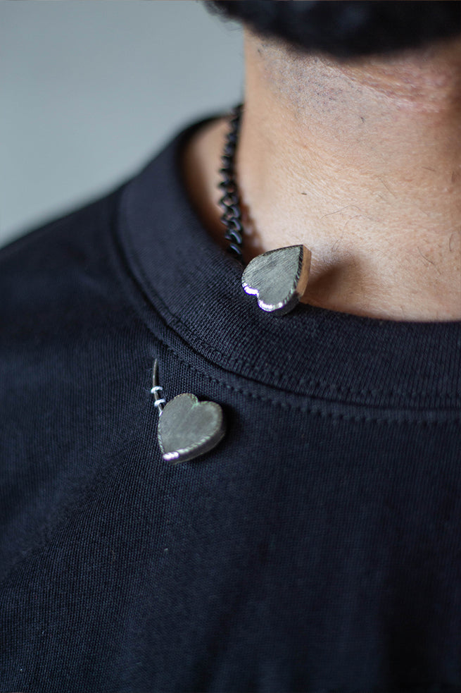 Bracketed hearts t-shirt.