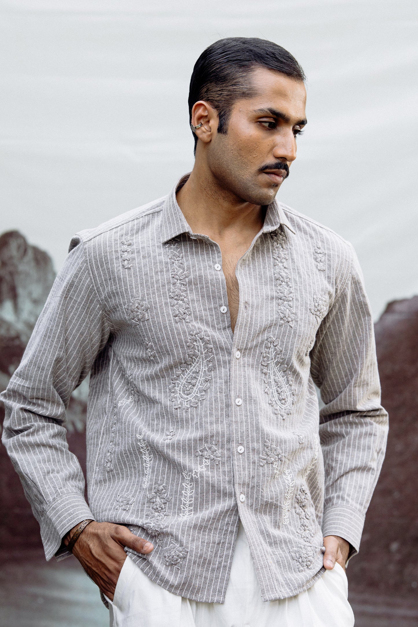 Sandesh Hand Appliqued Shirt