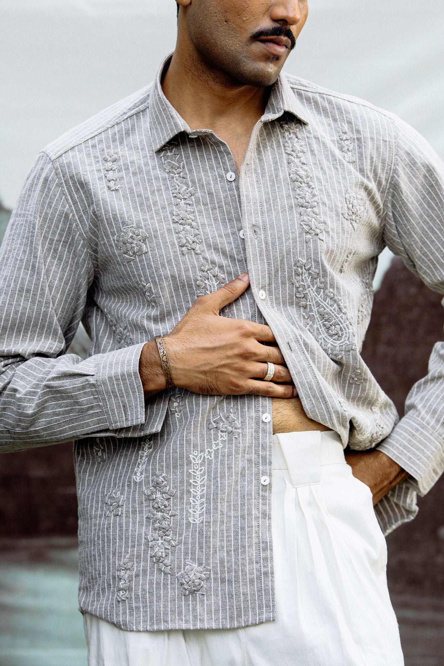 Sandesh Hand Appliqued Shirt