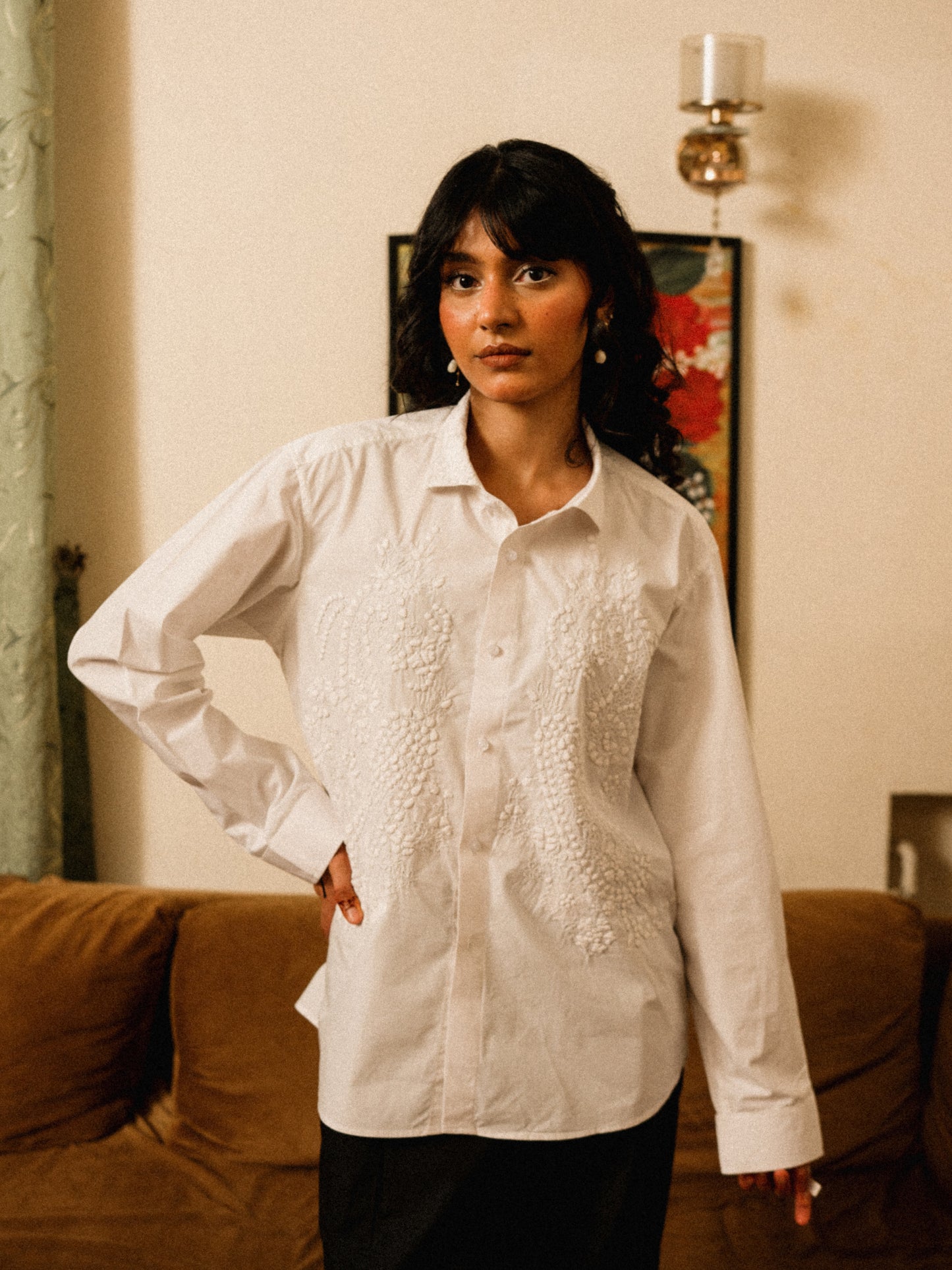 Mahsa Hand Appliqued Shirt