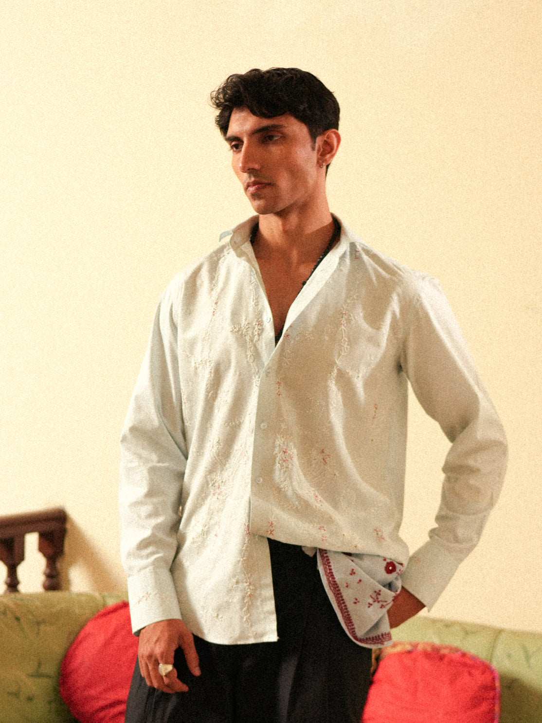 Megh Hand Embroidered Shirt