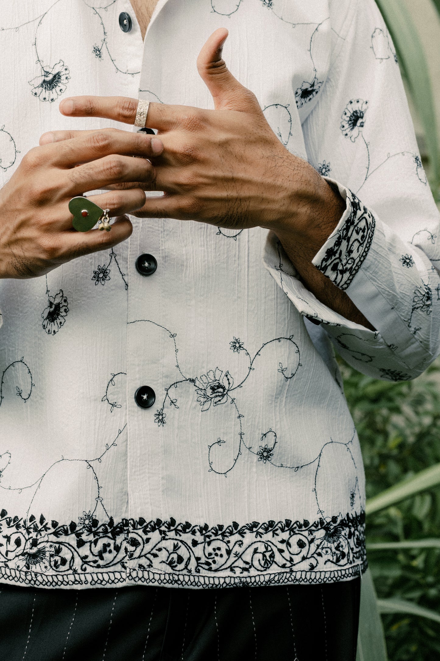 Darshen Hand Embroidered Shacket