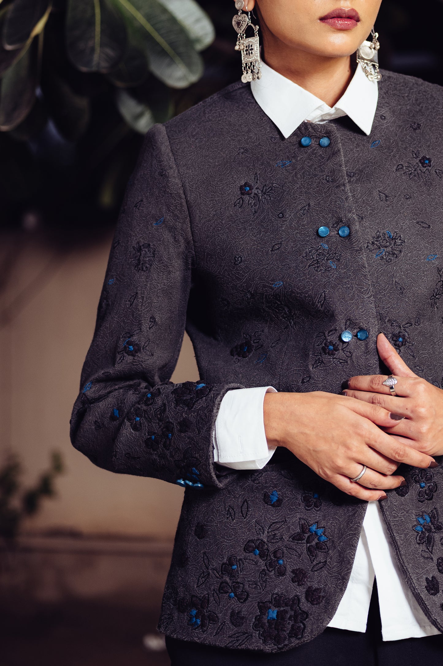 Shab Hand Appliqued Jacket