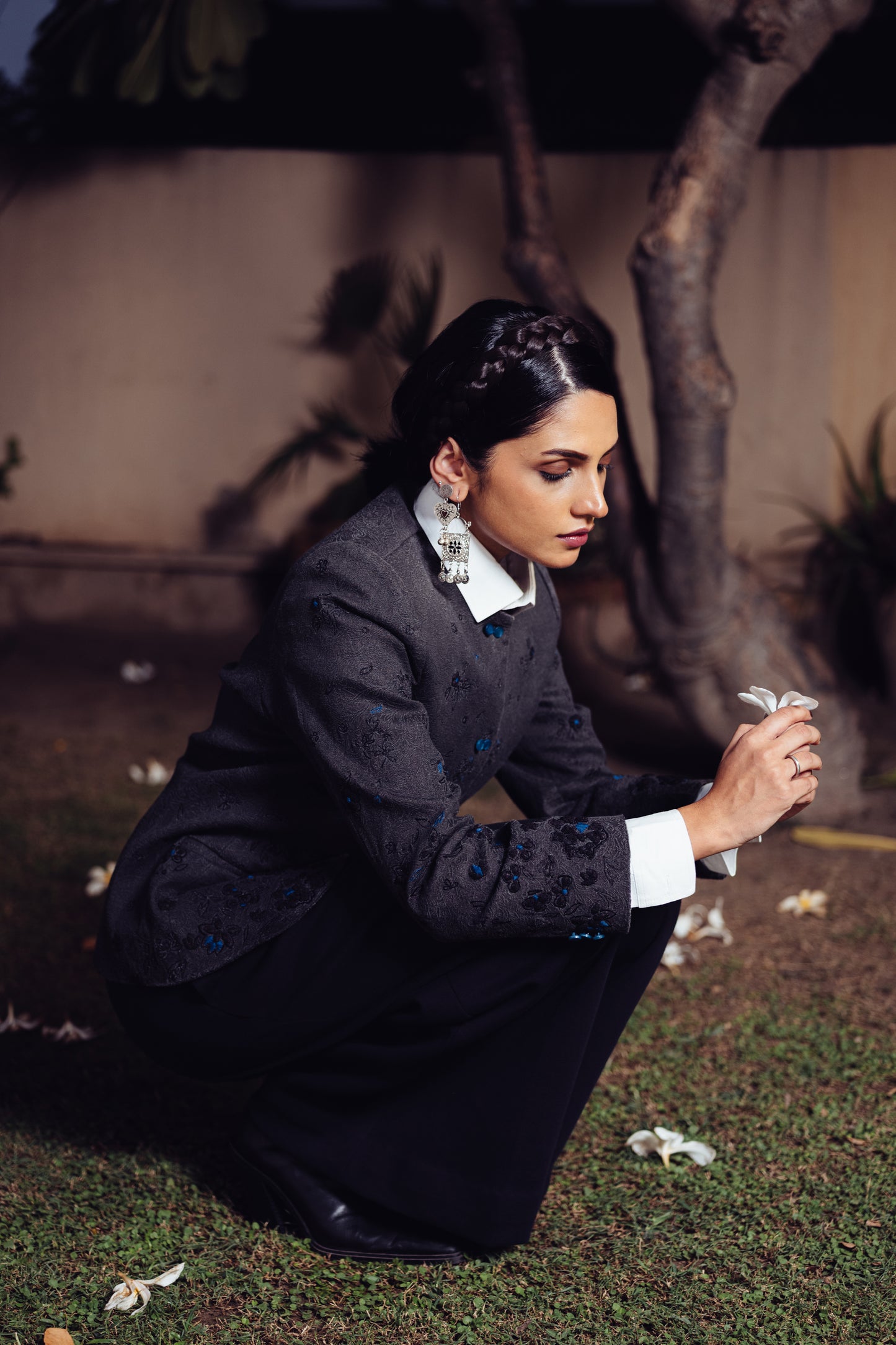 Shab Hand Appliqued Jacket