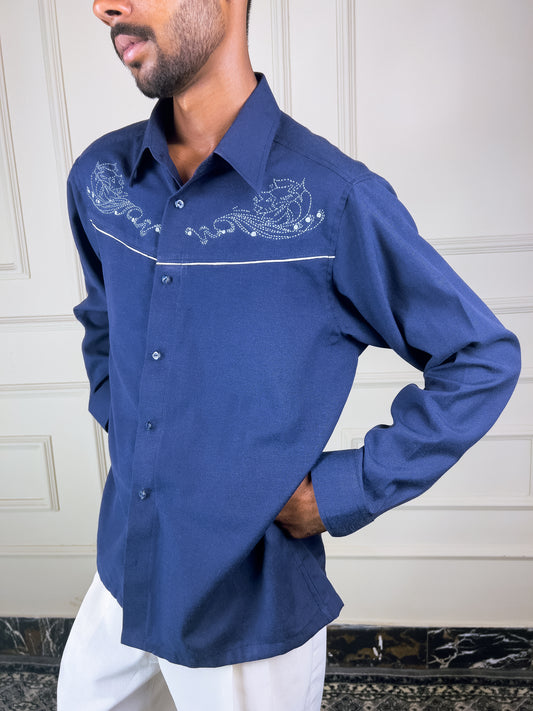 Roop Hand Embroidered Western Shirt