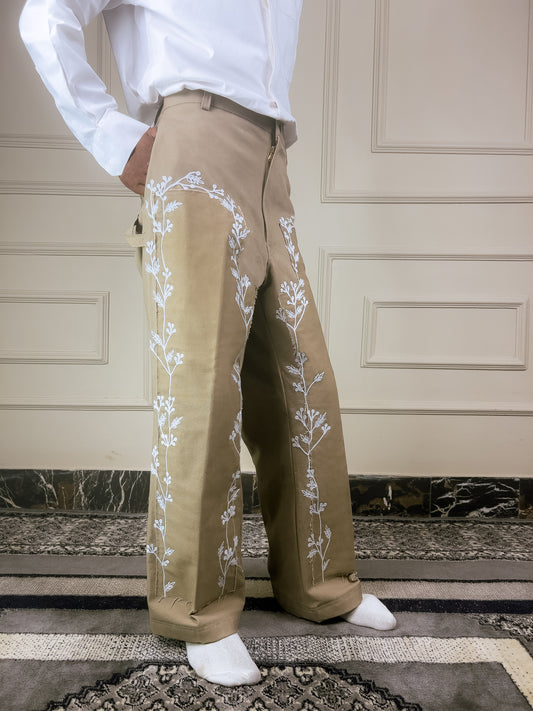 Zarq Embroidered Carpenter Jeans.