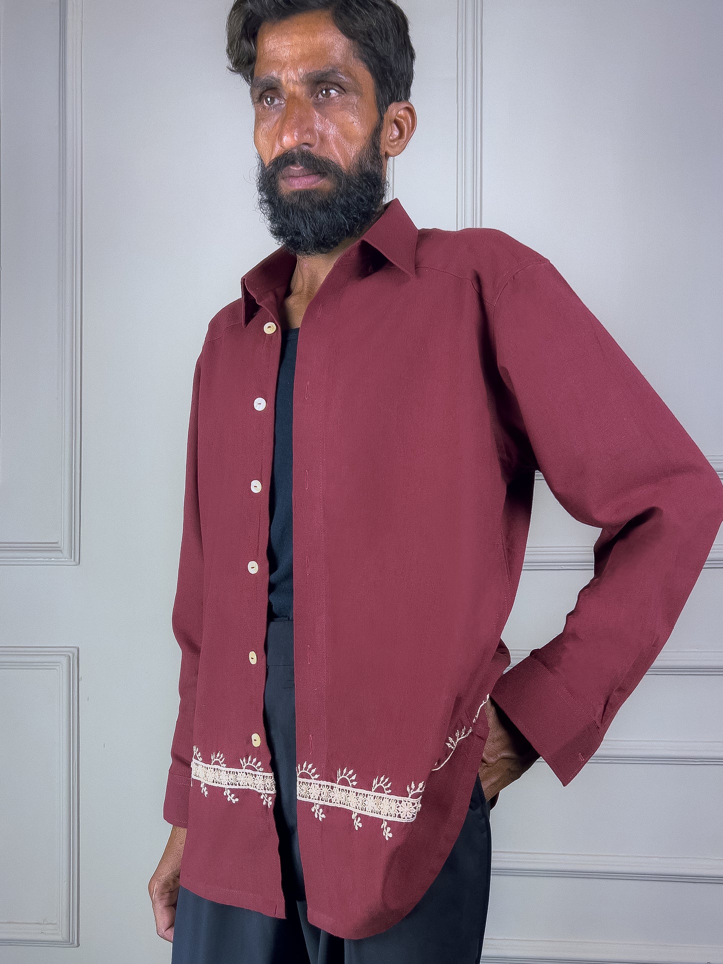Aatish Mirror Work Shirt