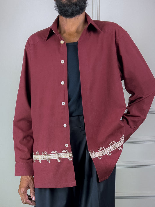 Aatish Mirror Work Shirt