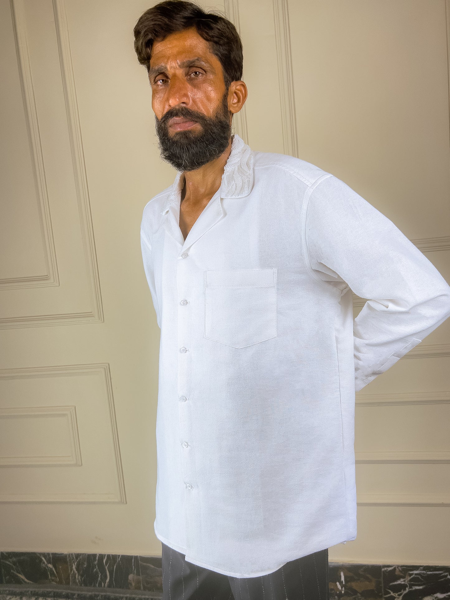 Sepi Camp Collar Embroidered Shirt