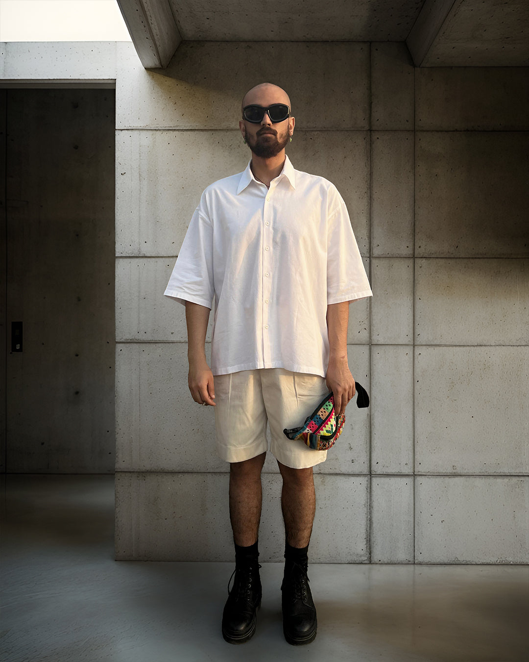 White paper classic shirt.