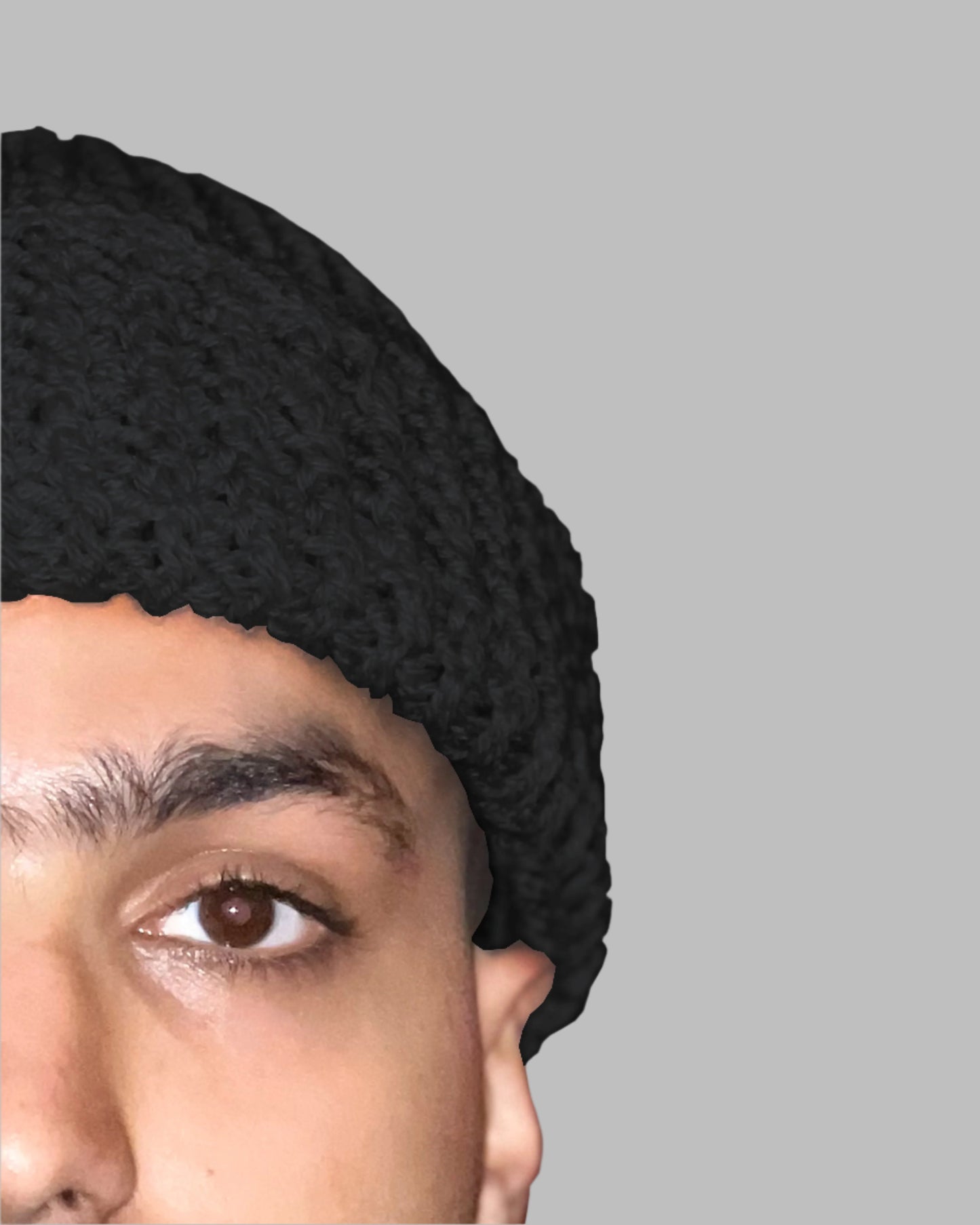 Hand Knitted Beanie - Black