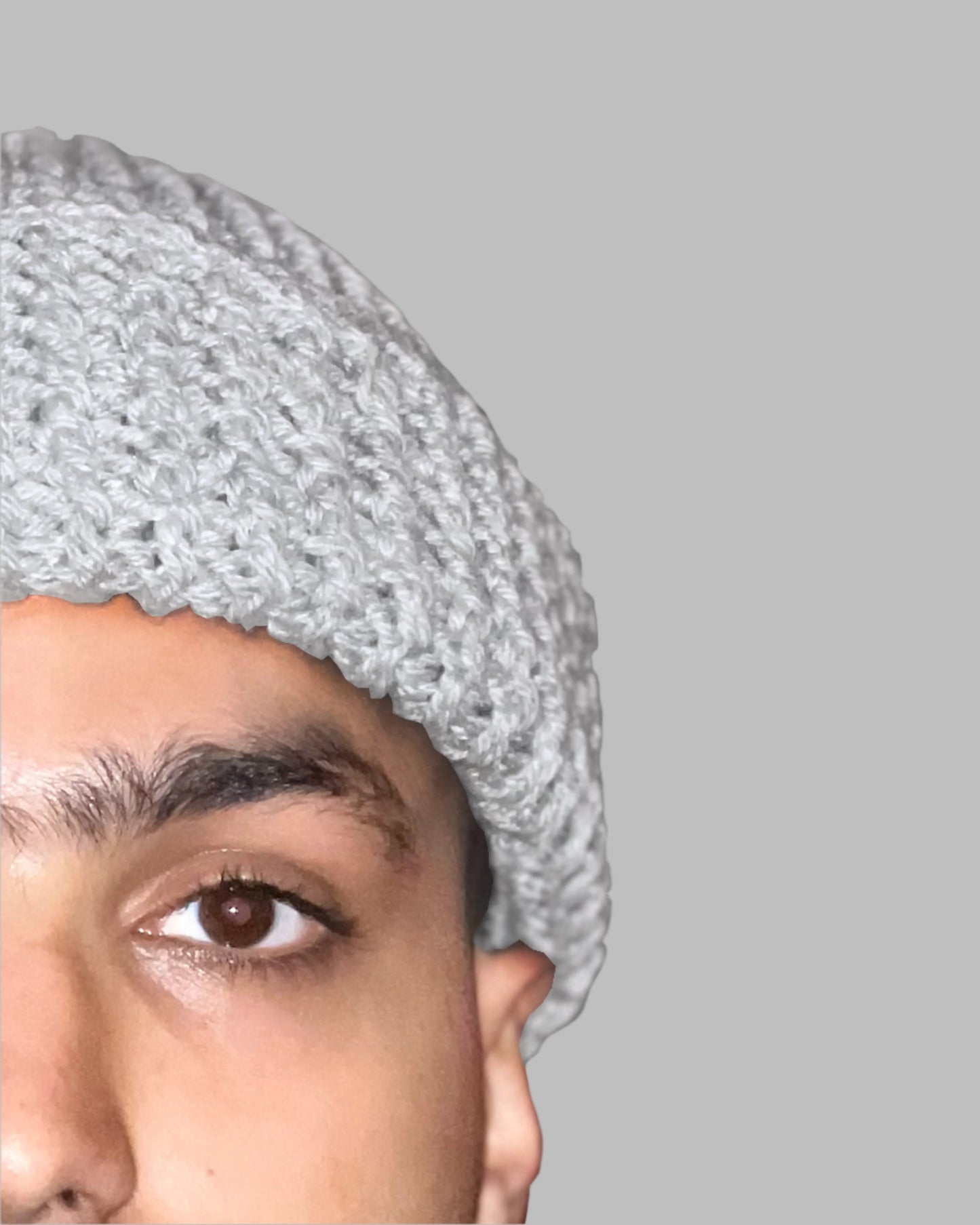 Hand Knitted Beanie - Grey