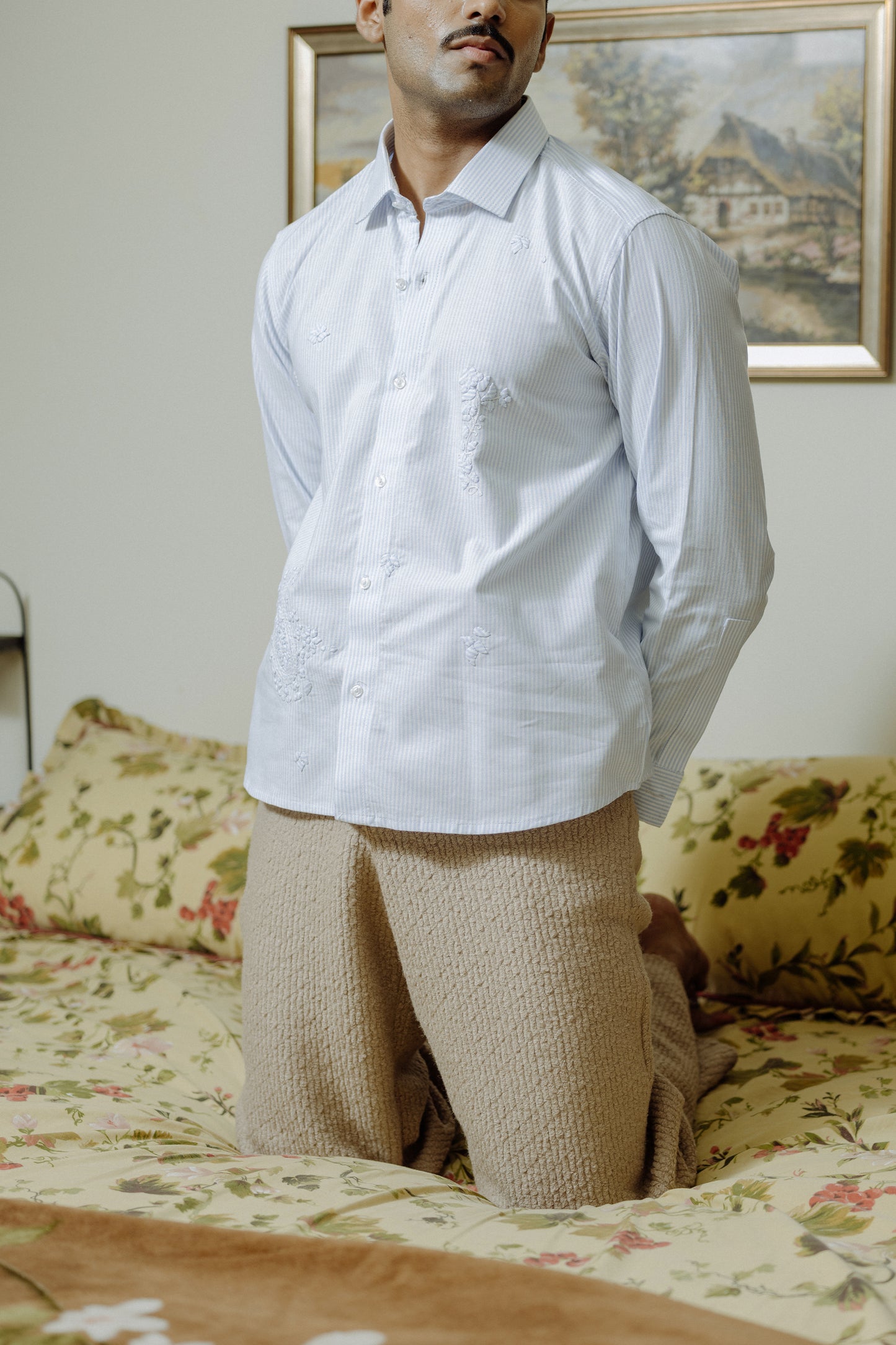 Kasaya Textured Pants