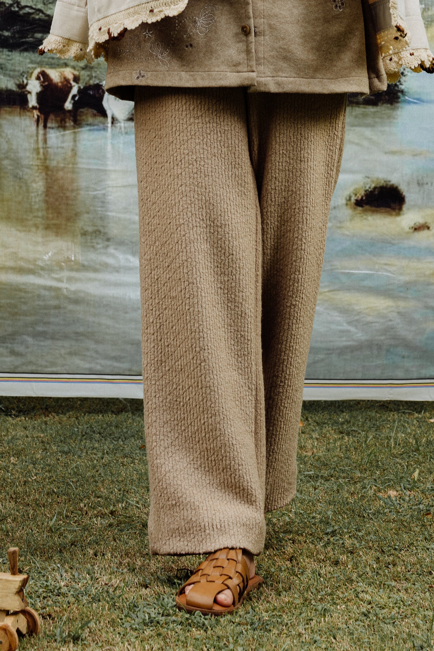 Kasaya Textured Pants