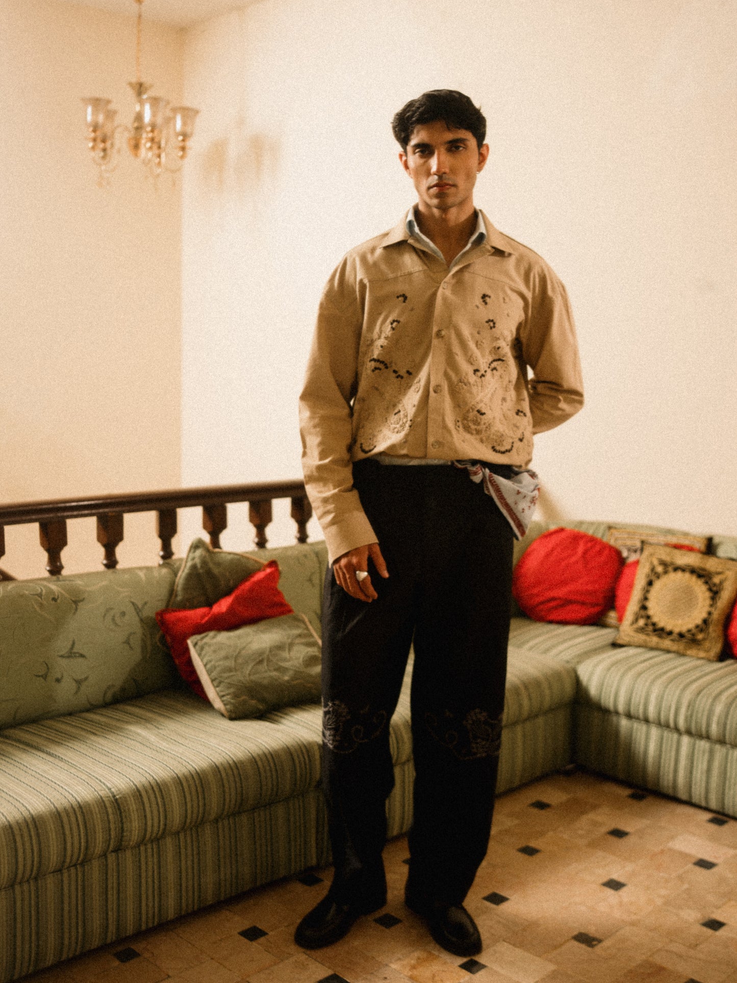 Dharani Hand Appliqued Shacket