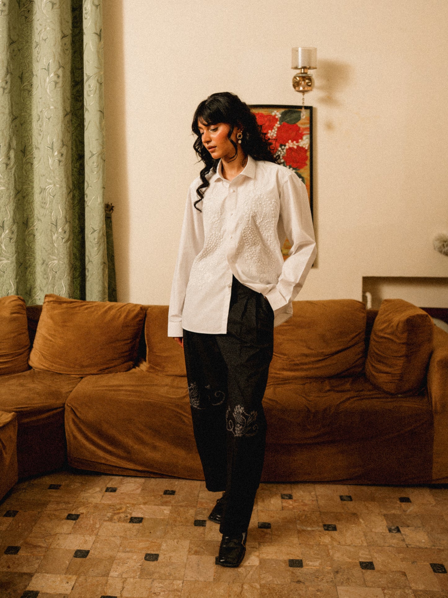 Kai Hand Embroidered Pants