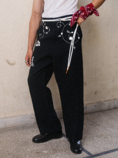 Kano Mirror Embroidery Pants