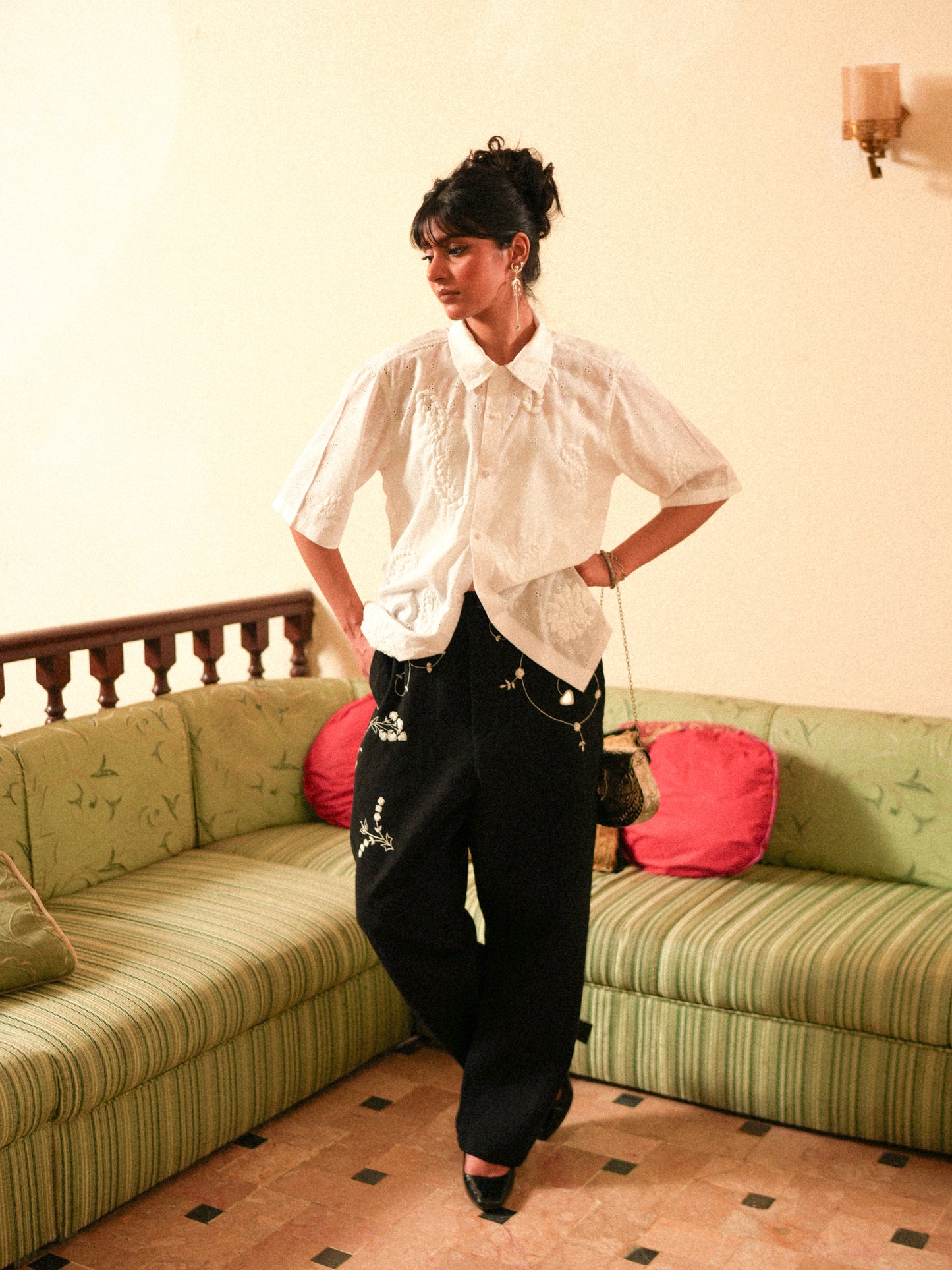 Kano Mirror Embroidery Pants