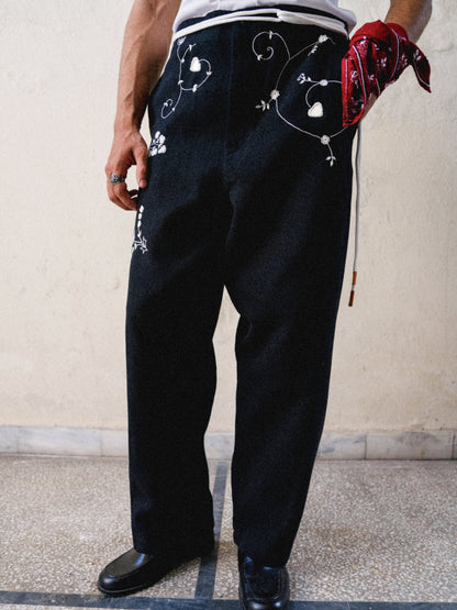 Kano Mirror Embroidery Pants
