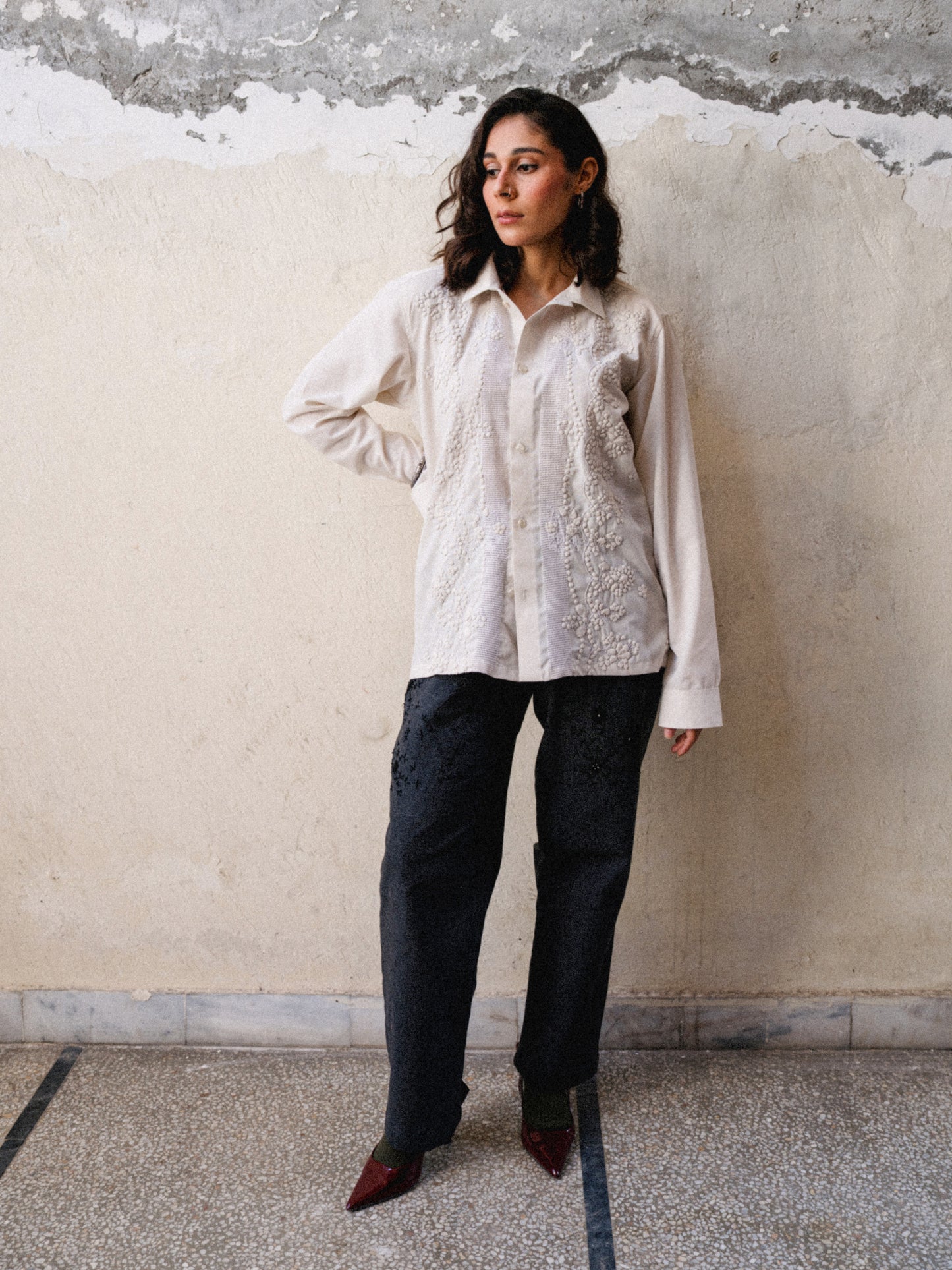 Nirman Mirror Embroidery Pants