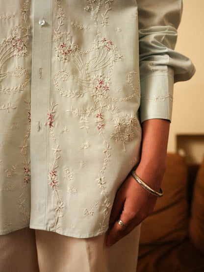 Megh Hand Embroidered Shirt