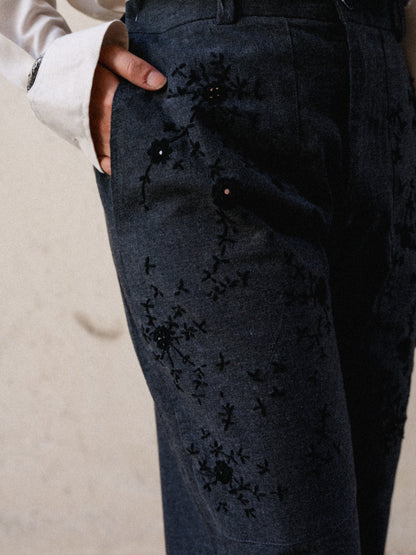 Nirman Mirror Embroidery Pants