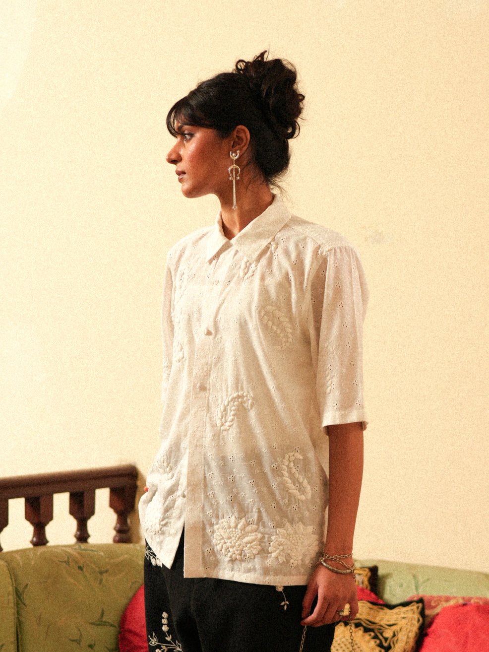 Raha Hand Appliqued Shirt