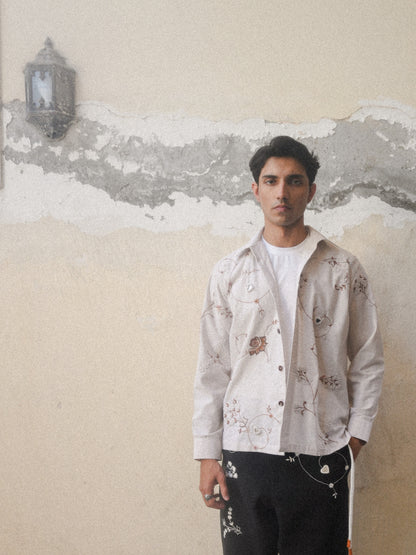 Ruh Mirror Embroidery Shirt