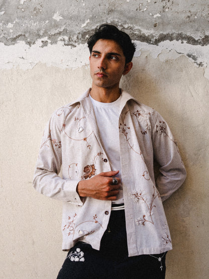 Ruh Mirror Embroidery Shirt