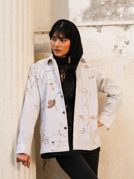 Ruh Mirror Embroidery Shirt