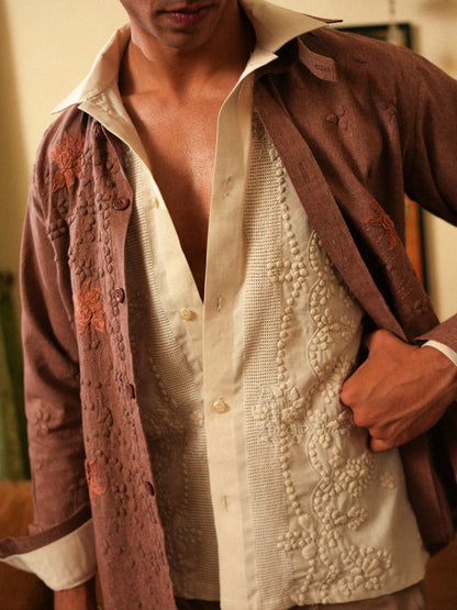 Sandhya Hand Appliqued shacket