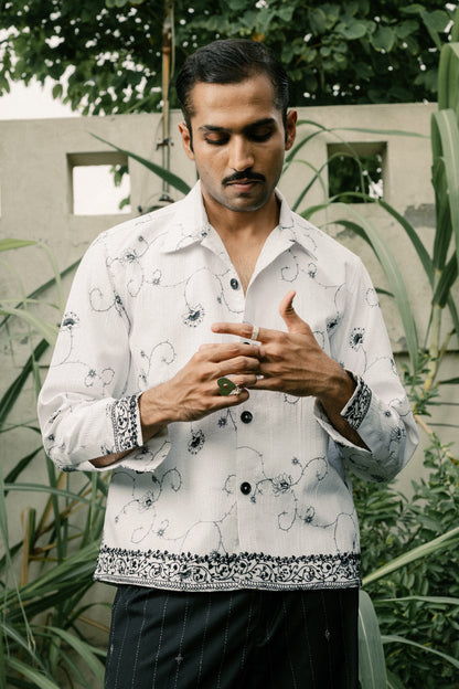 Darshen Hand Embroidered Shacket