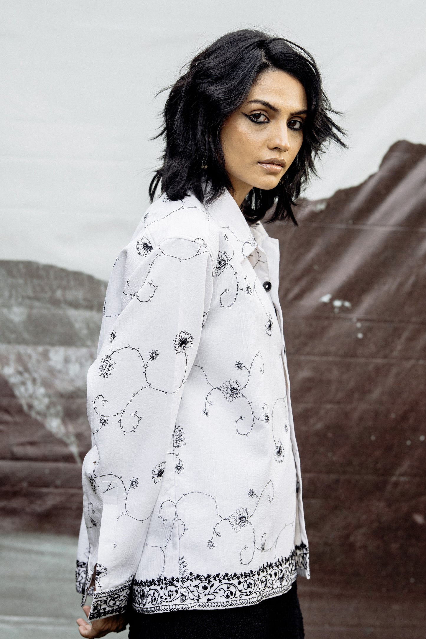 Darshen Hand Embroidered Shacket