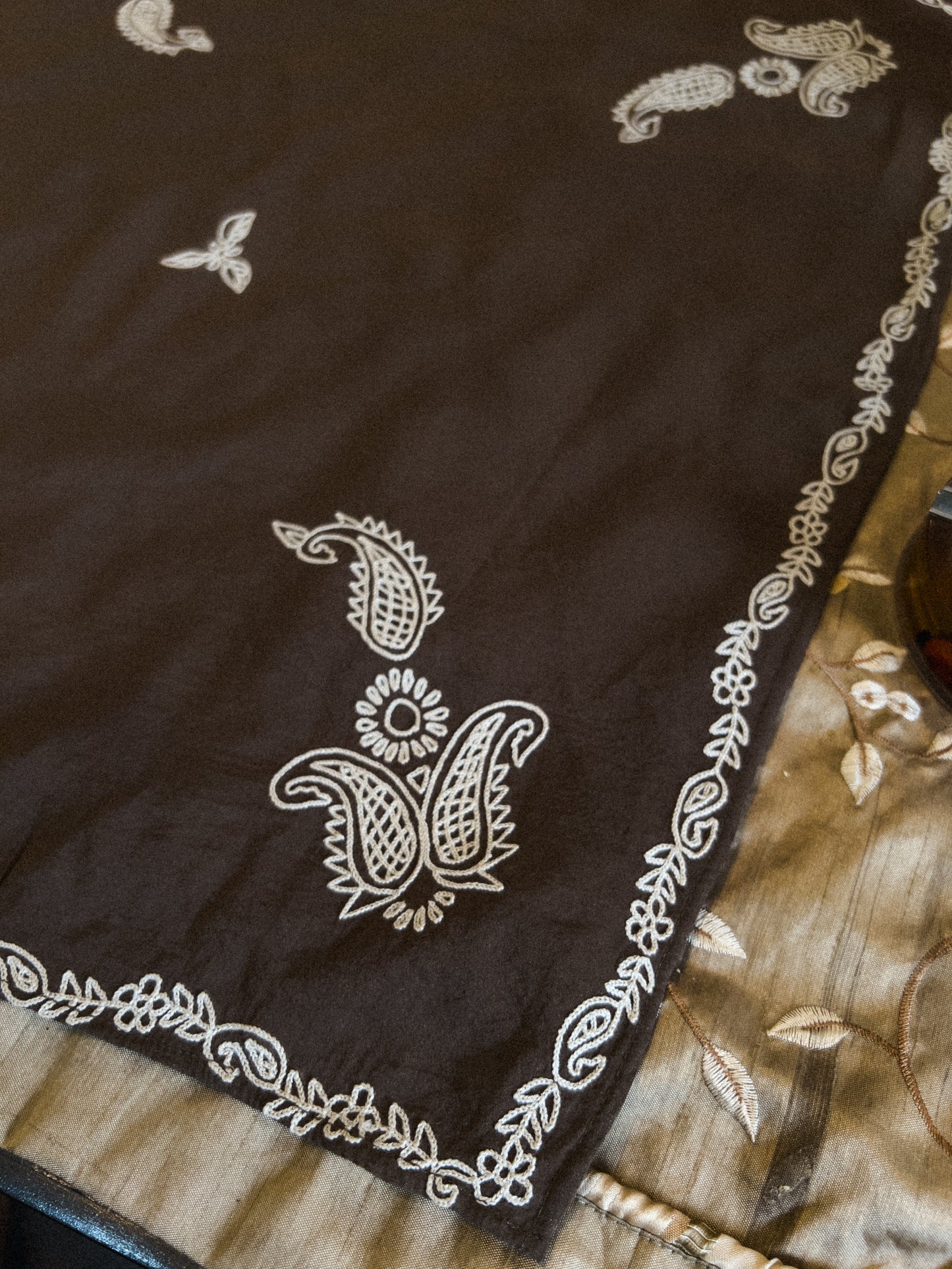 Mushk Hand Embroidered Bandana