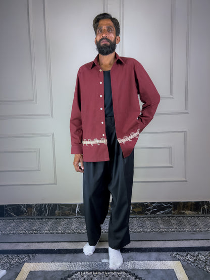 Aatish Mirror Work Shirt