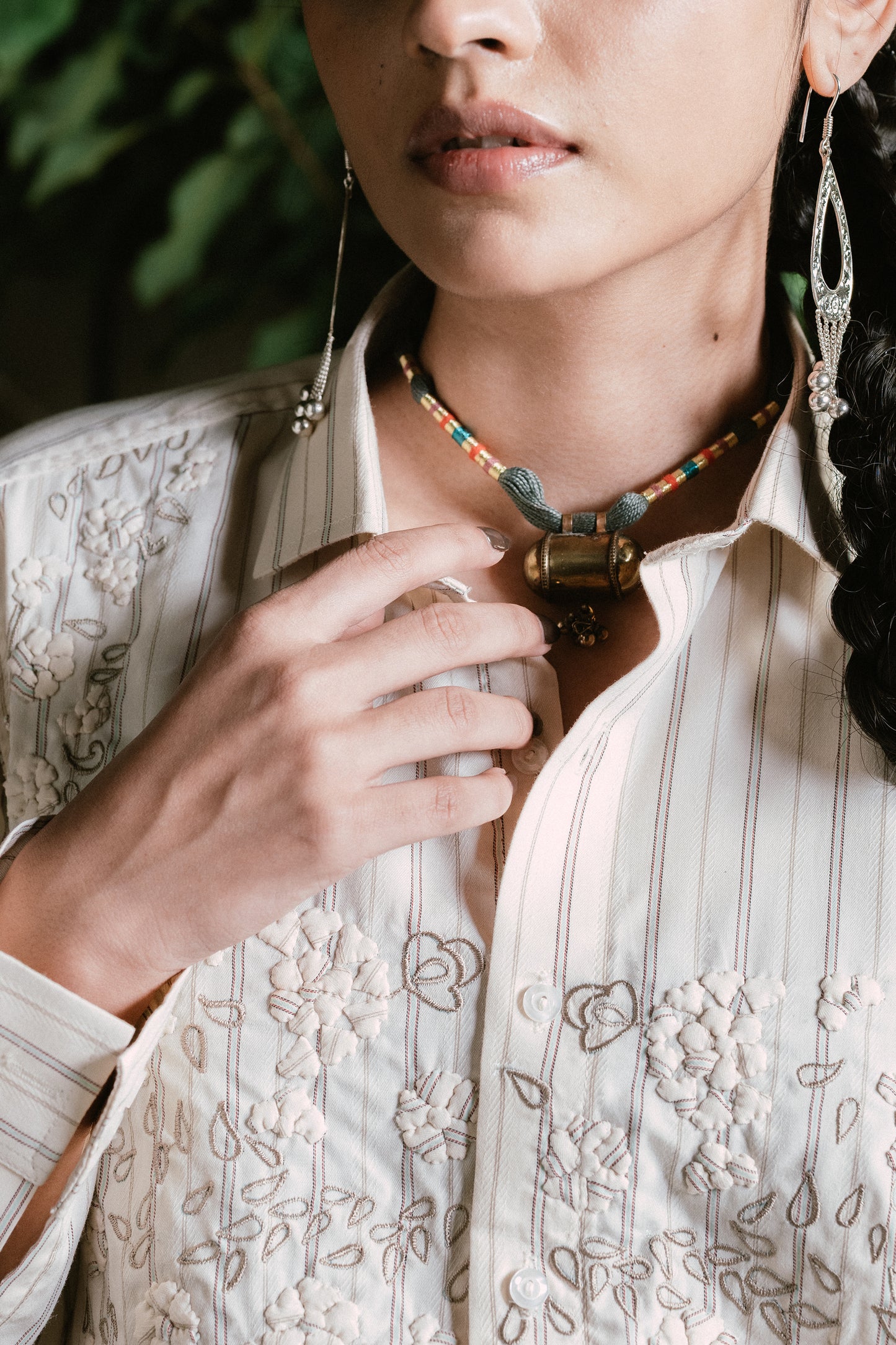 Choli Hand Appliqued Shirt