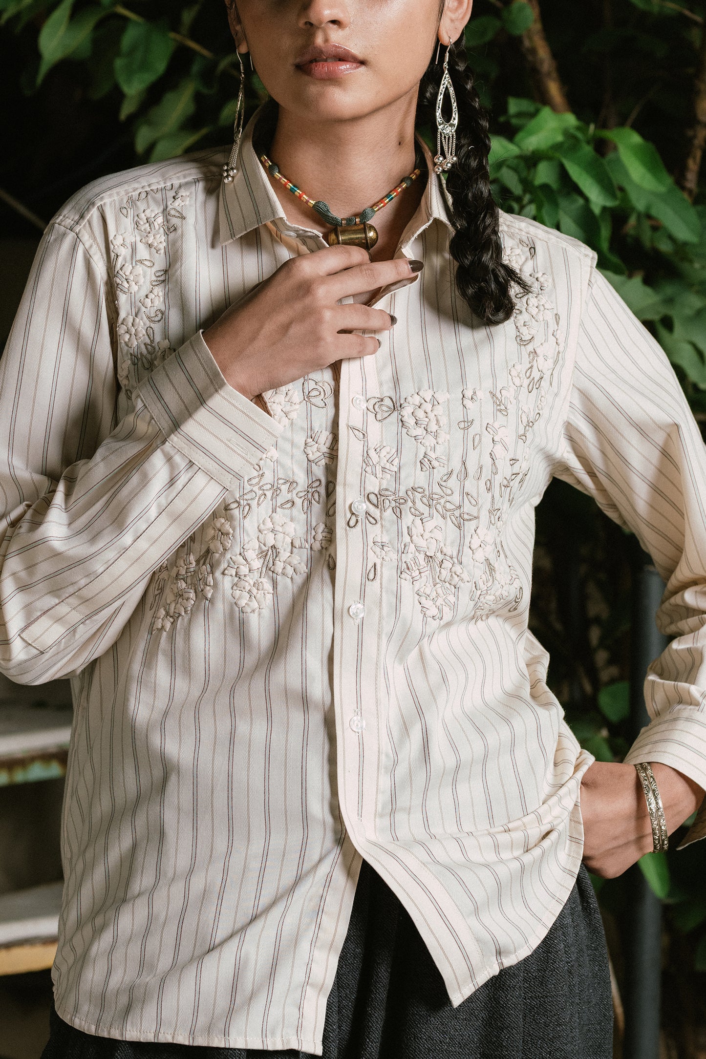 Choli Hand Appliqued Shirt