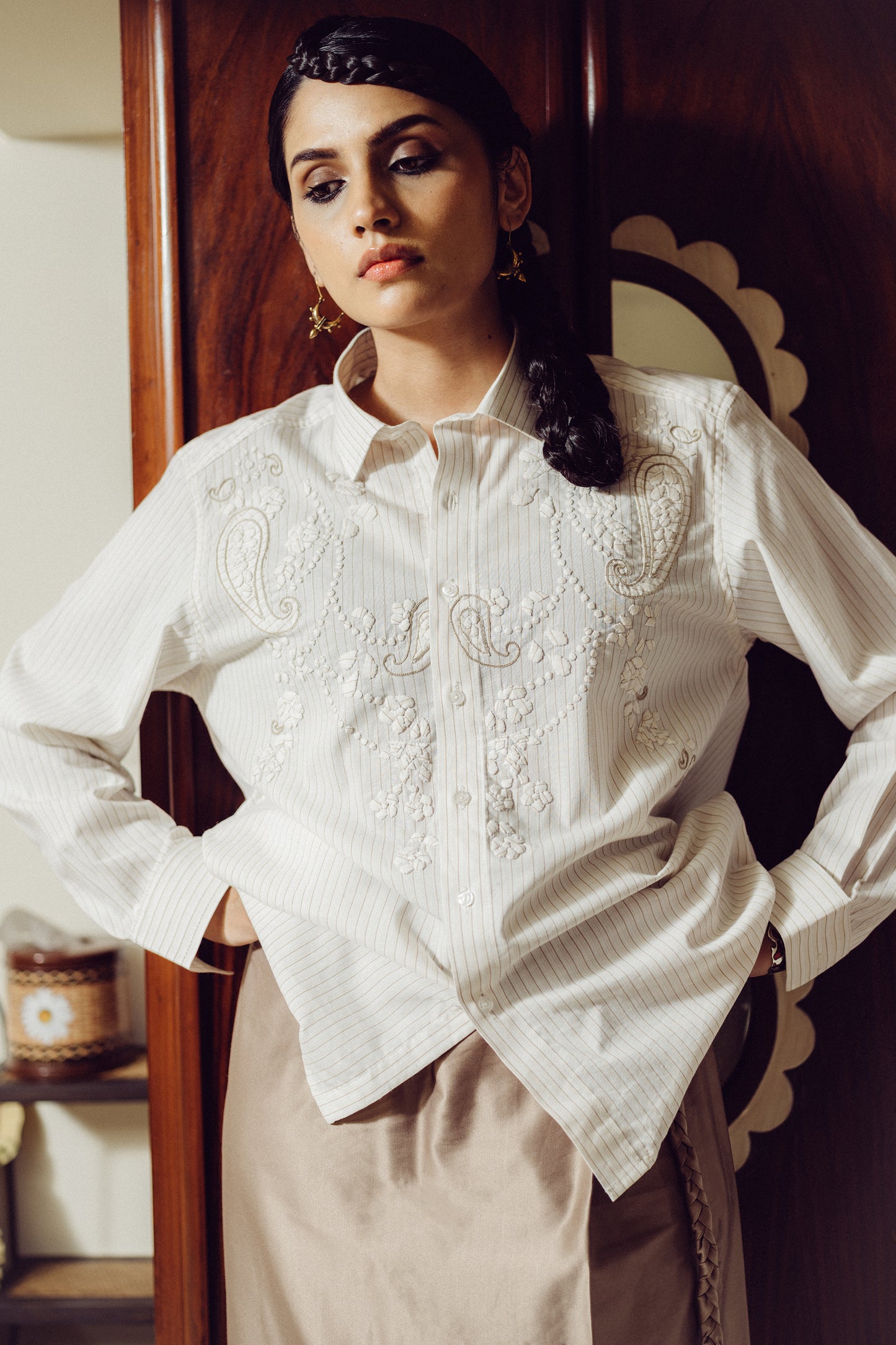 Mishri Hand Appliqued Shirt