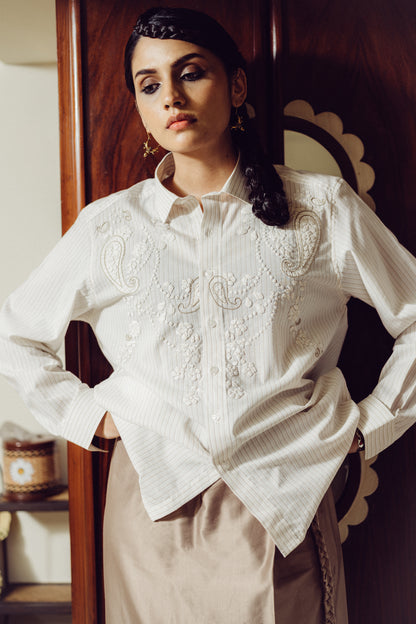 Mishri Hand Appliqued Shirt