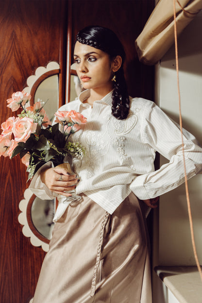 Mishri Hand Appliqued Shirt