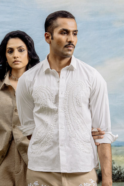 Moti Hand Appliqued Shirt