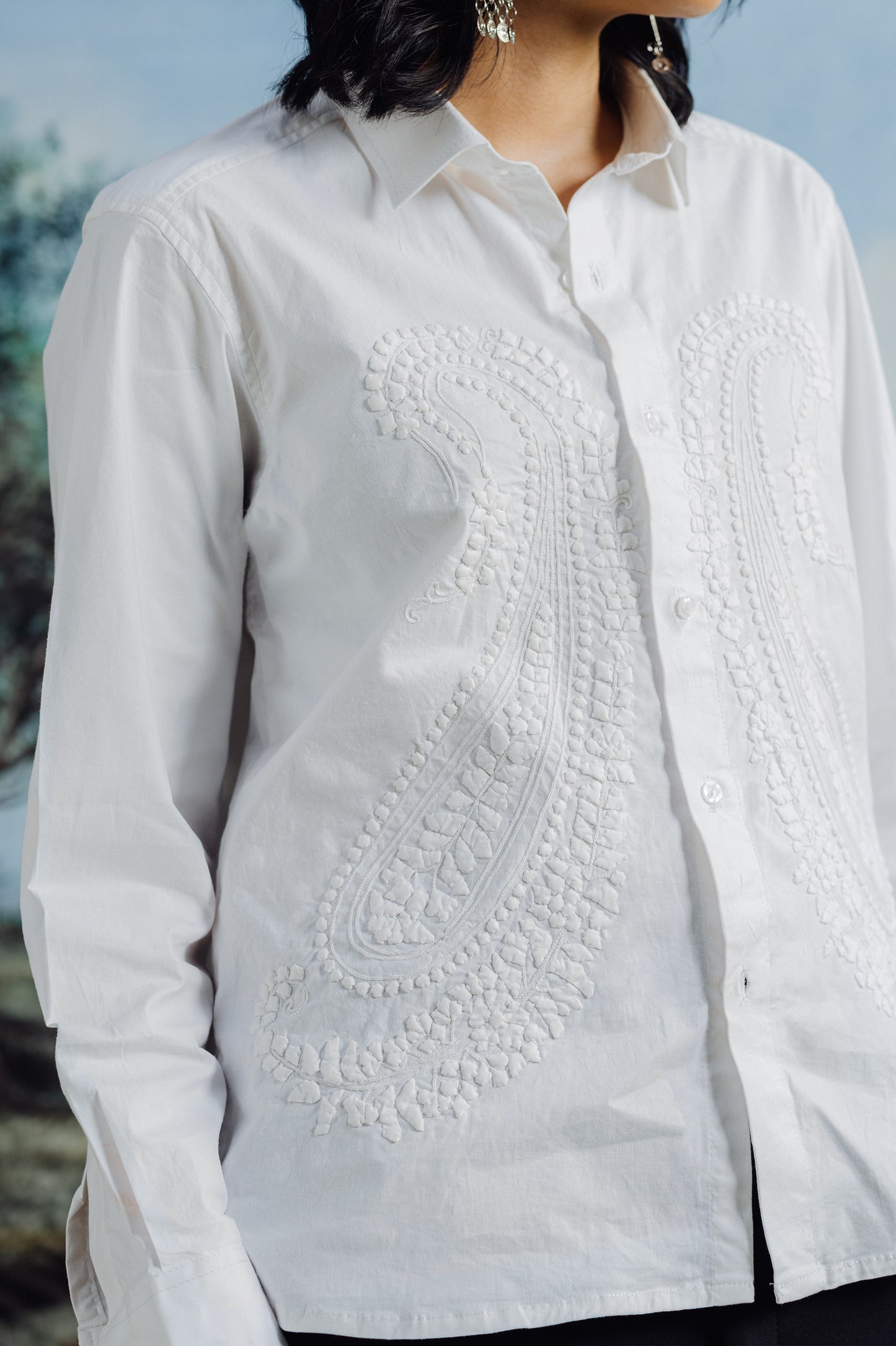Moti Hand Appliqued Shirt